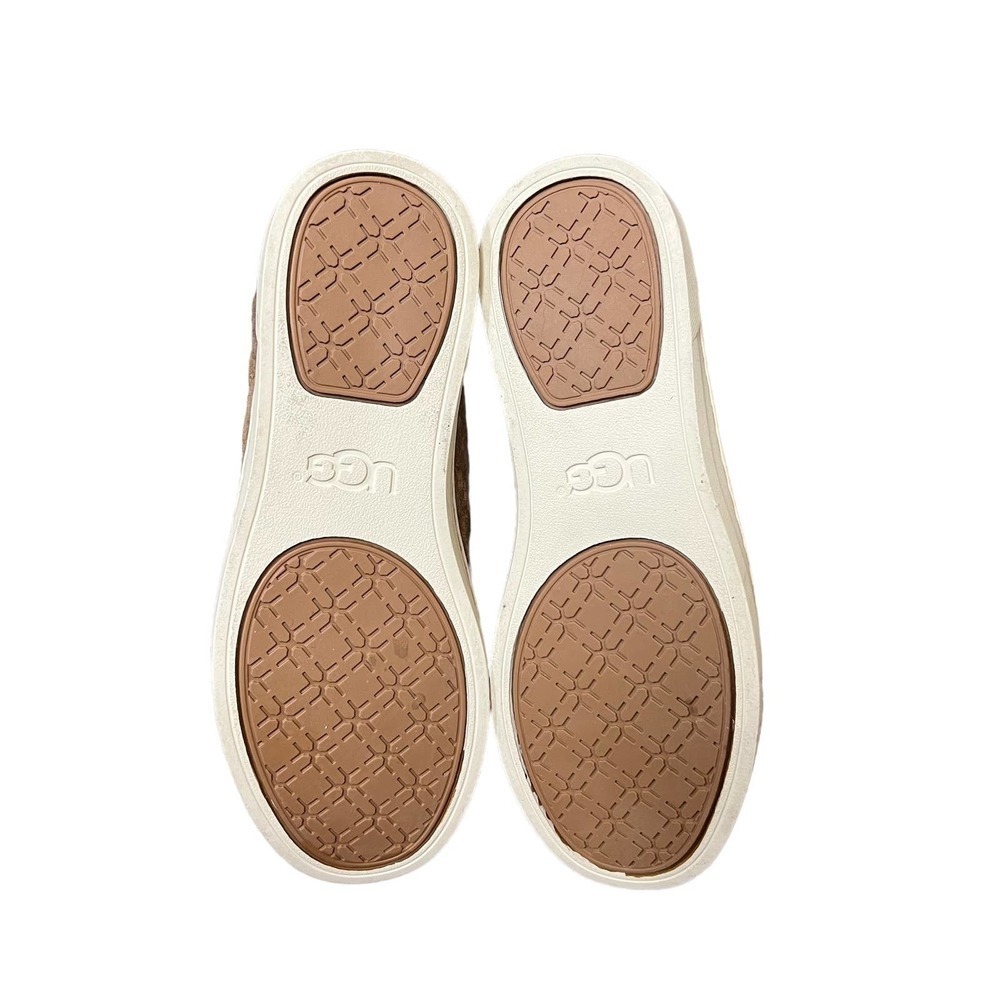 UGG Jemma Quilted Brown Suede Sneaker #1010650 Size 5.5 - Picture 7 of 8